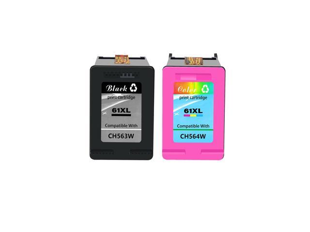 Recertified - 1PK Black + 1PK Color Ink for HP 61 XL 61XL DeskJet 2510 2512 2514 2540