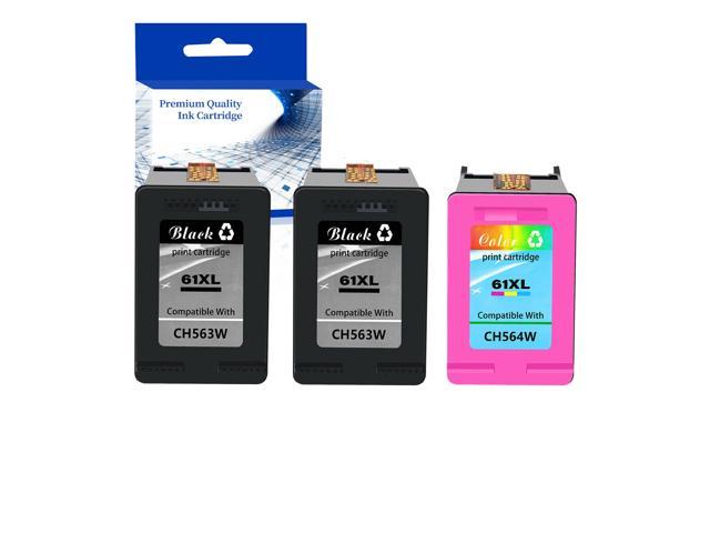 Recertified - 3PK Combo 61XL Black Color Ink Cartridge CH563WN CH564WN for HP DeskJet 2540