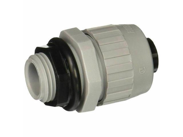 Hubbell 4722-8 Straight Type B Flex Liquid Tight Connector, 1/2-Inch Trade Size