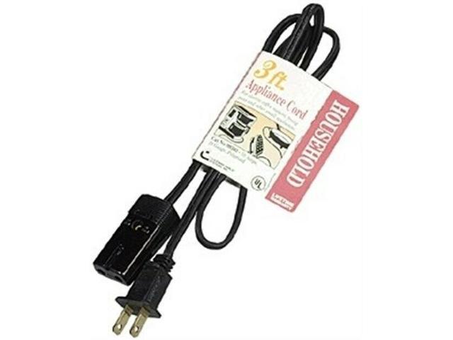 Coleman Cable 09303 3 Coffee Maker, Frypan & Small Appliance Cord, No 9303