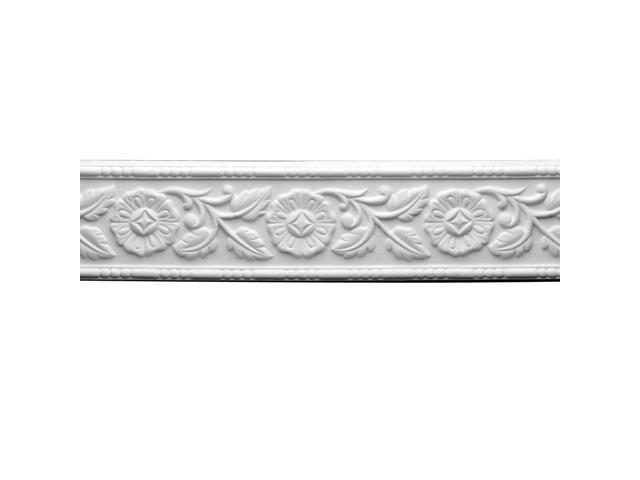 Renovators Supply Cornice White Urethane Leaf Design 12 Pieces Totaling 1128'