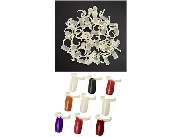 200Pcs Nail Art Color Pops Display Card Ring Polish UV Gel Tip Showing Tool