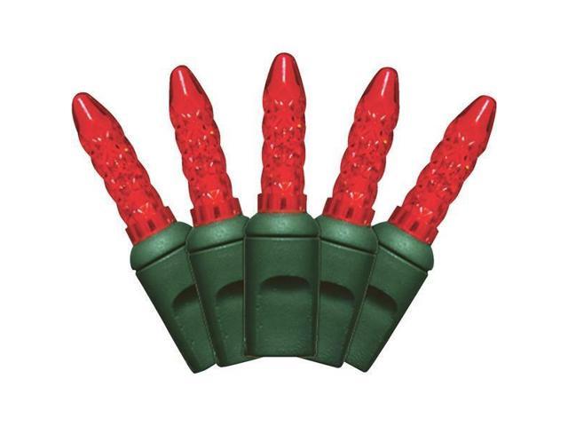 (12)-Red 50-Bulb C3 LED 12.5 Foot Christmas Tree Light Set 2350-03