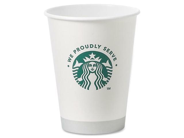 Starbucks Hot Cup - 12 Oz - 1000/carton - Paper - White (438582)
