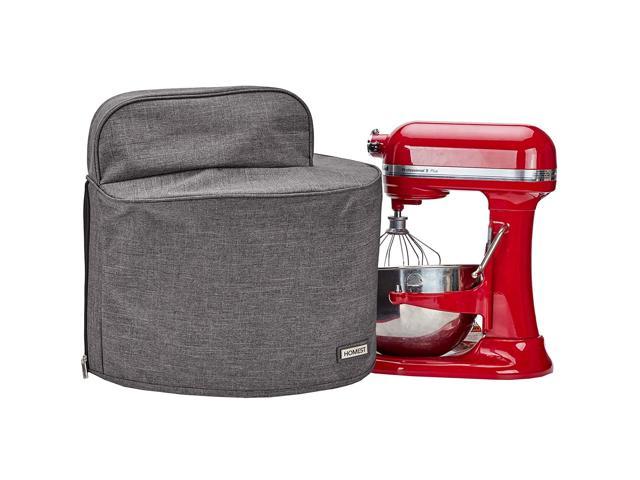 HOMEST Stand Mixer Dust Cover with Pockets Compatible with KitchenAid Bowl Lift 5-8 Quart, Grey (Patent Pending)