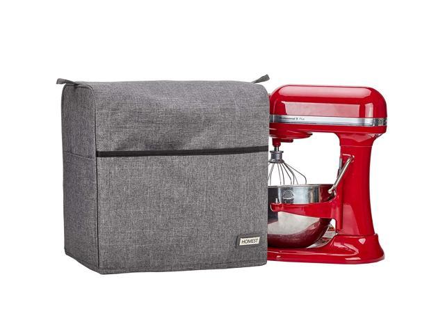 HOMEST Mixer Dust Cover Compatible with KitchenAid Bowl Lift 5-8 Quart. These Dust Covers Have 2 Loops, Easy to Get on and Off. Grey (Patent Pending)