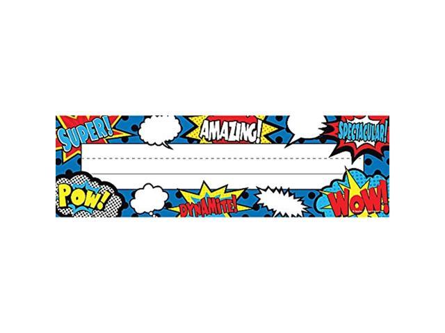Teacher Created Resources Superhero Flat Name Plates (5588)