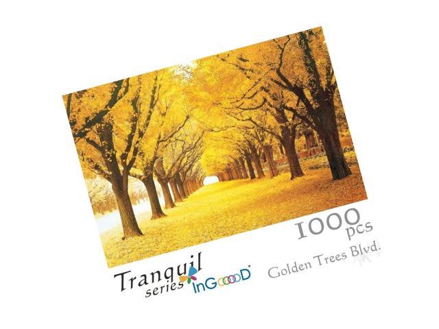 Ingooood Tranquil Series- Golden Trees BLVD IG-0036- Jigsaw Puzzles 1000 Piec.