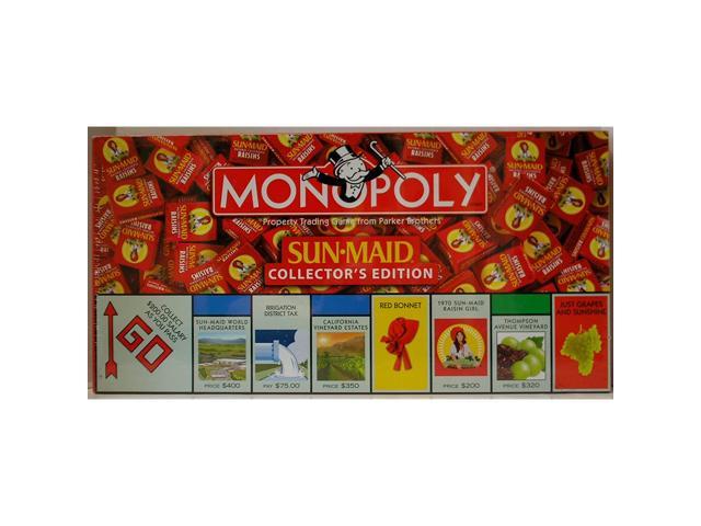 Parker Brothers Sun Maid Monopoly Collectors Edition