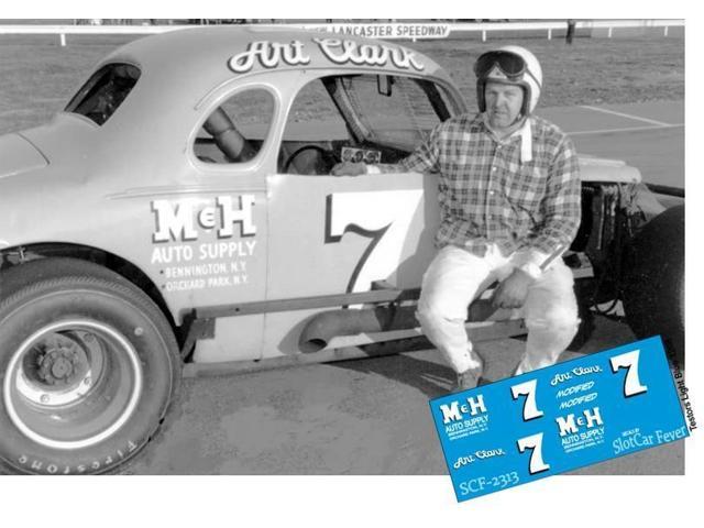 CD 2313-C #7 Art Clark Modified Coupe 1:32 Scale DECALS