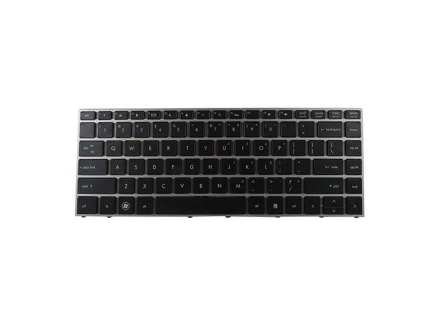 US English Layout Backlit Keyobard Silver Frame for HP Probook 5330 Laptop
