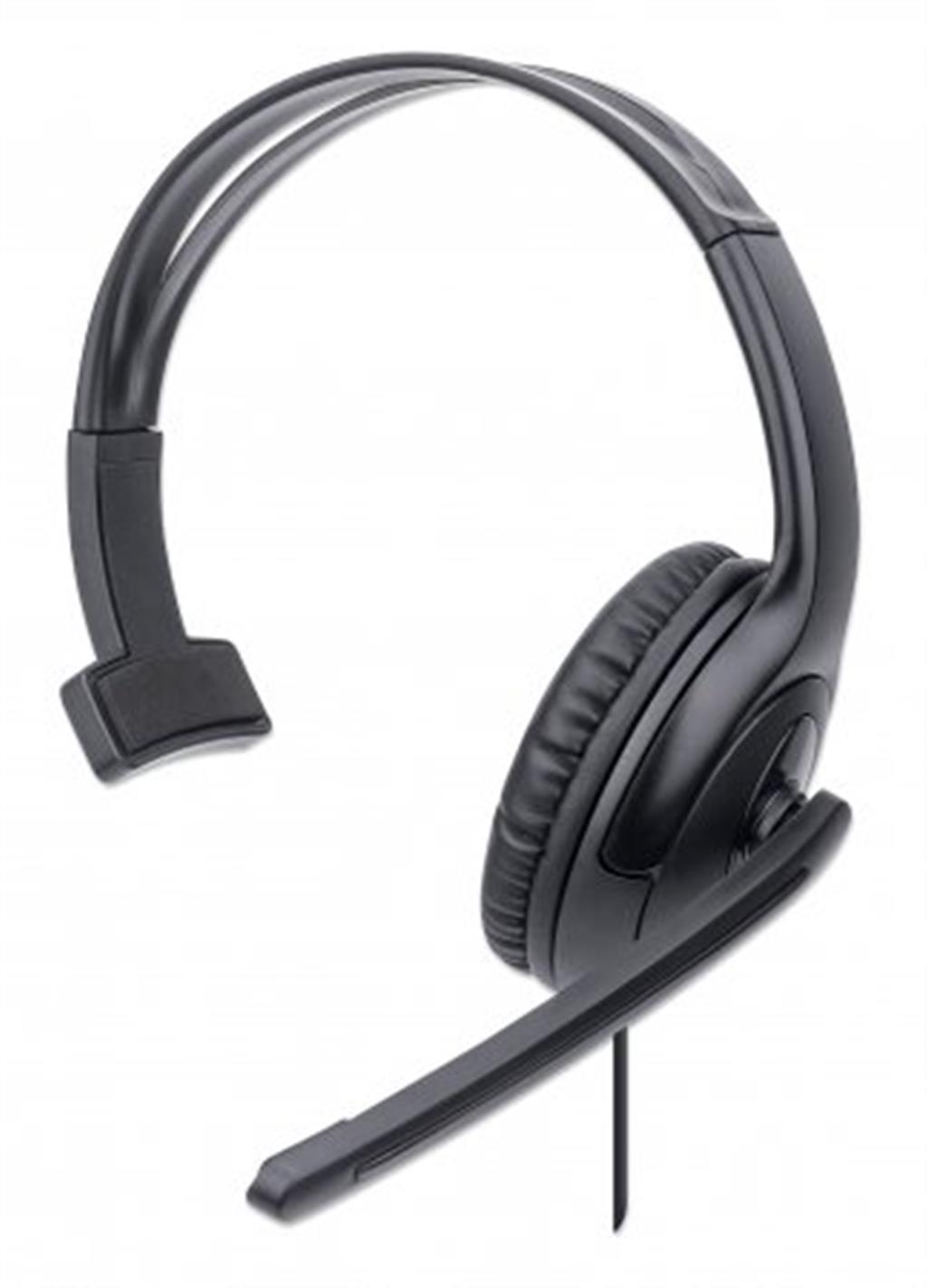 Manhattan 179874 Mono USB Over-Ear Headset thumbnail