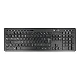 DeLOCK 12004 Keyboard USB QWERTZ German Black