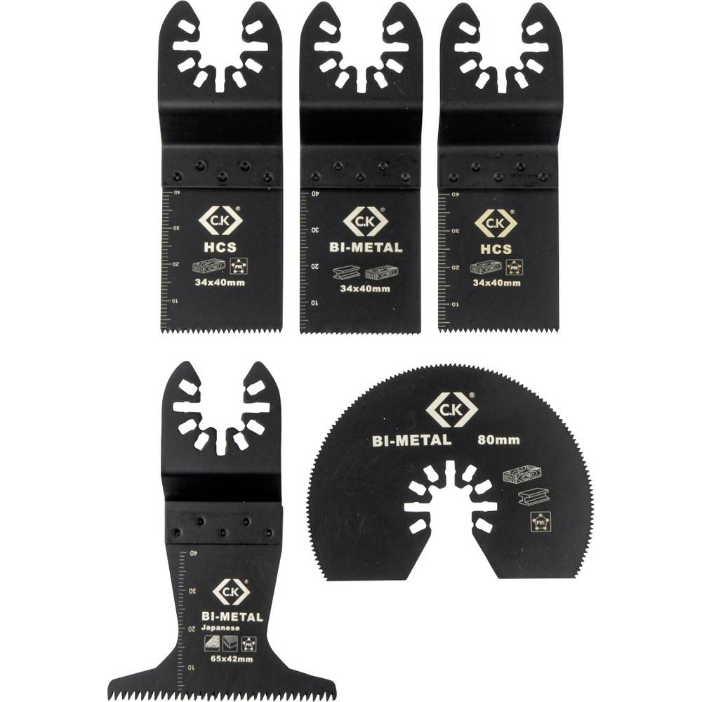 CK Tools T0870 Multitool Blade 5 Piece Set