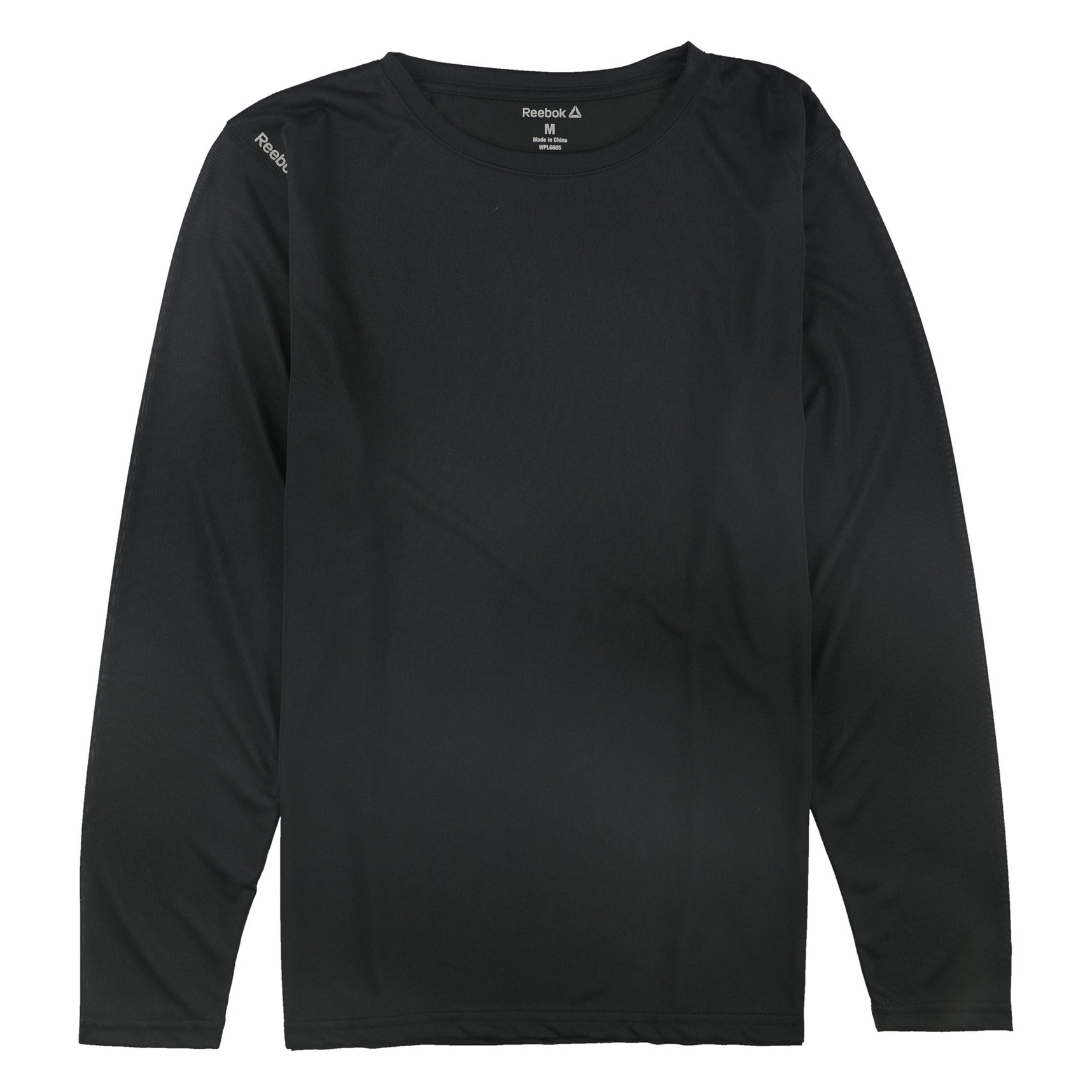 Reebok Mens Performance Crew Neck Basic T-Shirt, Black, Medium