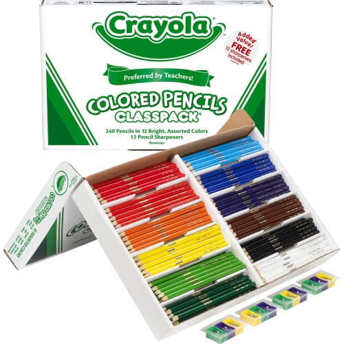 Crayola 240 Count Colored Pencils Classpack - 12 Colors