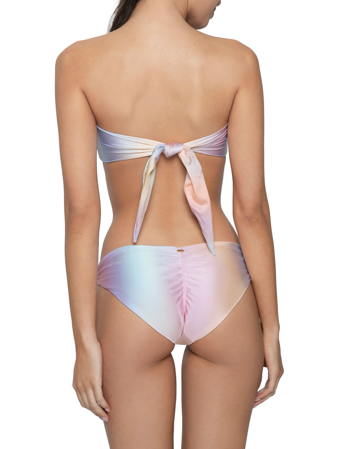 PilyQ Women's Ombré Bandeau Bikini Top - Golden Hour - Size S