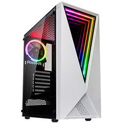 Kolink Void RGB MIDI Tower Case - White Window