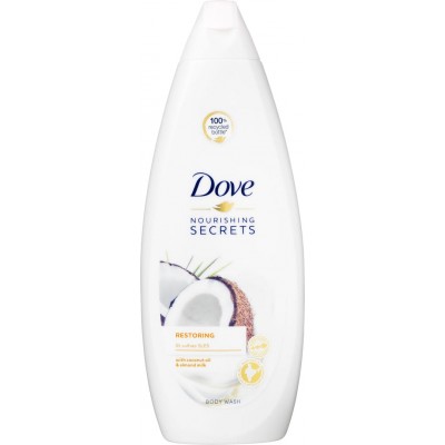 Dove Restoring Body Wash with Coconut Oil & Almond Milk 600 Ml