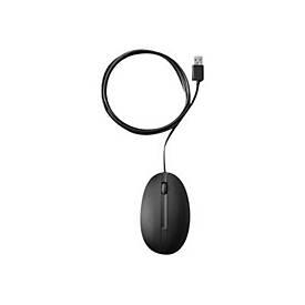 HP 320M Wired USB Optical 1000 DPI Mouse - Black