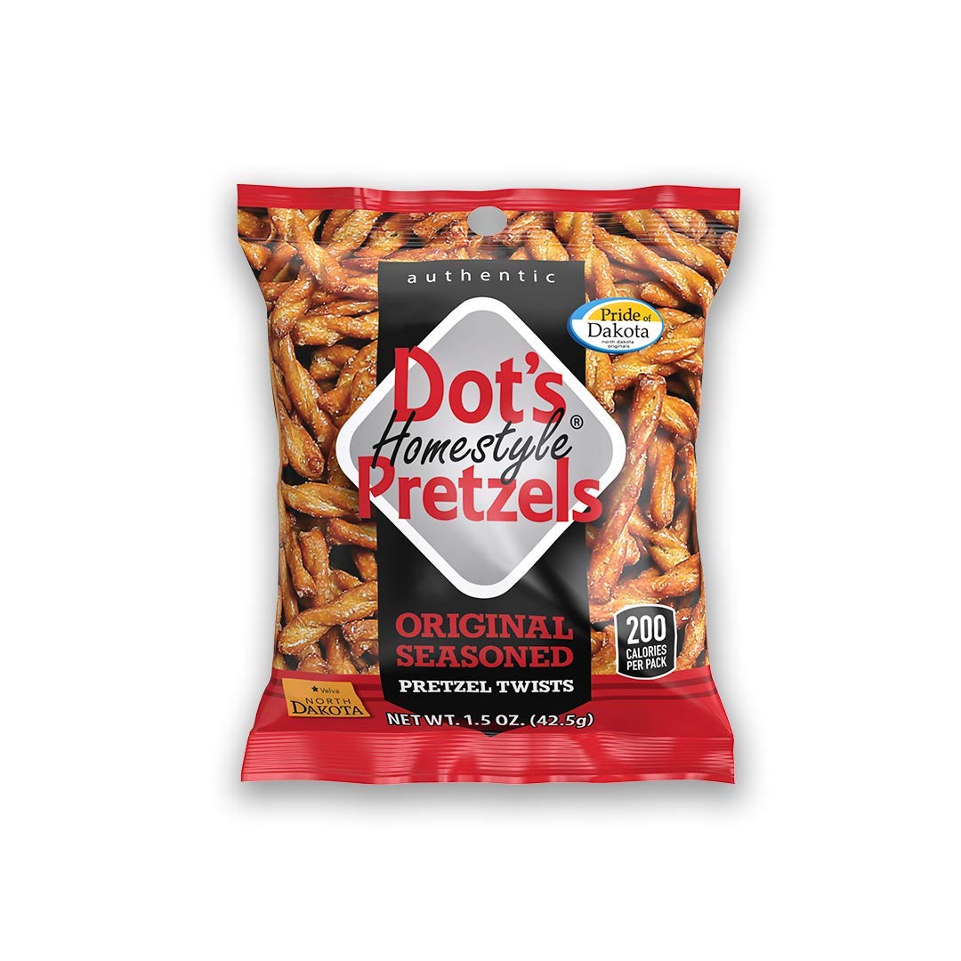 Dots Homestyle Original Pretzels Twists, 18 Oz. Bags, 12 Bags/Box (DDP00850)