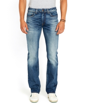 Buffalo Jeans Men's Relaxed Straight Driven Jeans in Sanded Blue - Size: 33