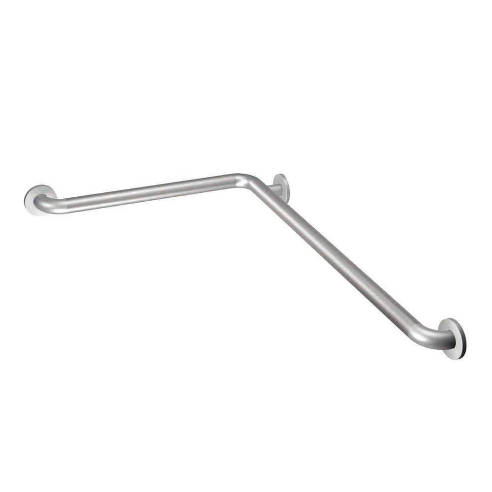 MOEN 24-inch X 1.5-inch Peened L-Shaped Grab Bar in Stainless Steel (ADA Compliant)