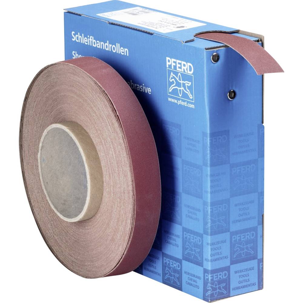 PFERD 45016024 SBR Sandpaper Roll 240 Grit 50m X 25mm Hand Sanding