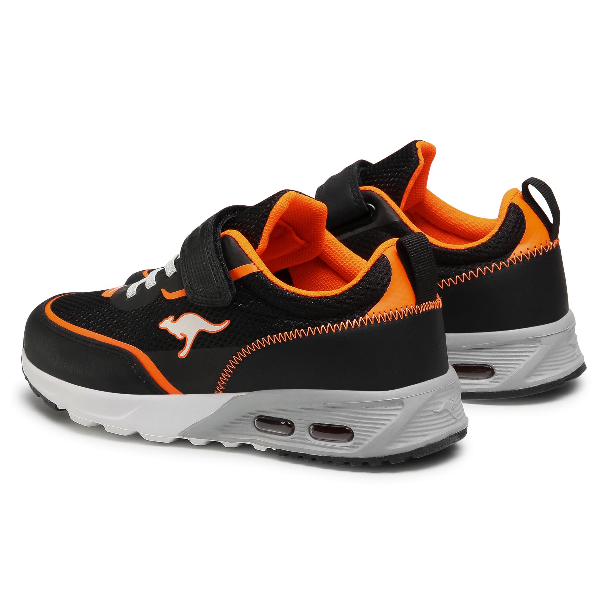 Sneakersy KANGAROOS - Kx-3100 Ev 18711 000 5075 Jet Black/Neon Orange thumbnail