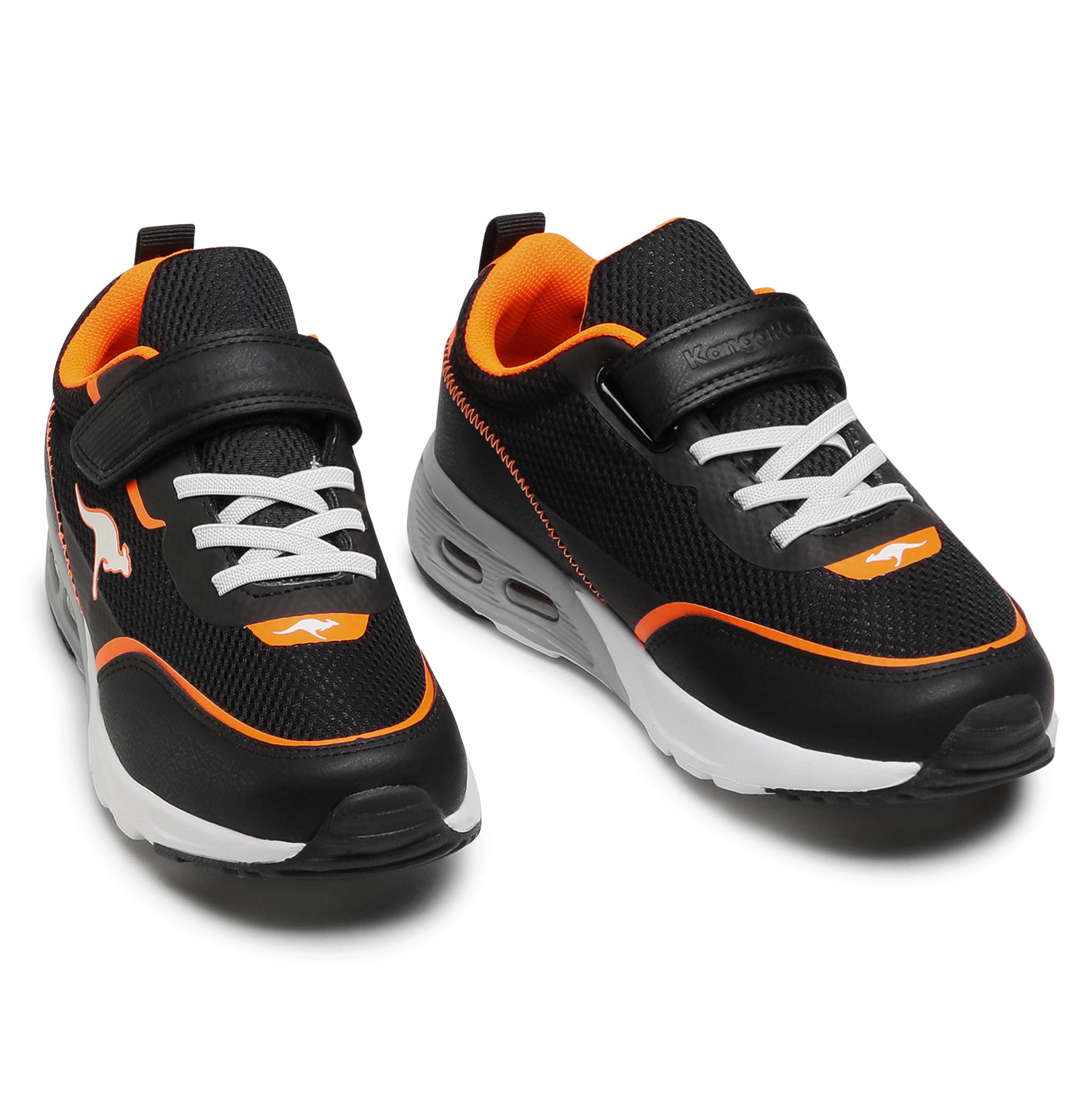 Sneakersy KANGAROOS - Kx-3100 Ev 18711 000 5075 Jet Black/Neon Orange thumbnail