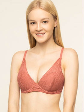 Passionata Women's Holala Lace Plunge Bra in Orange | Size 32F | HerRoom.com