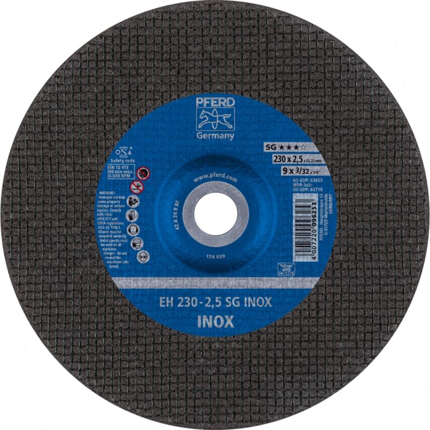 Pferd Cut-off Wheel EH 230-2,5 SG Inox- You Get 25