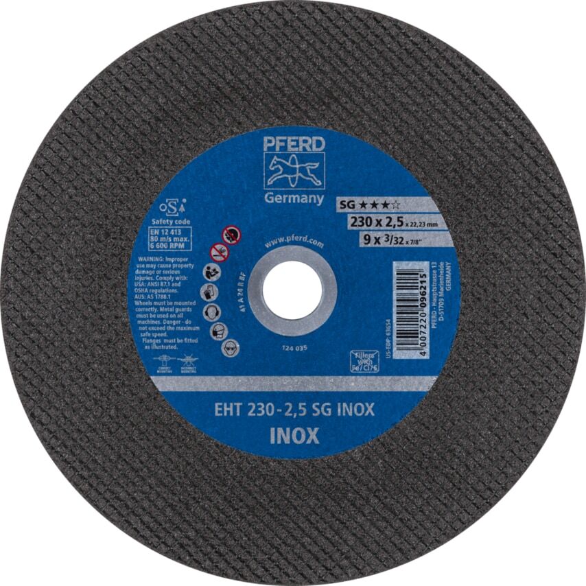 Pferd Cut-off Wheel EHT 230-2,5 SG Inox- You Get 25