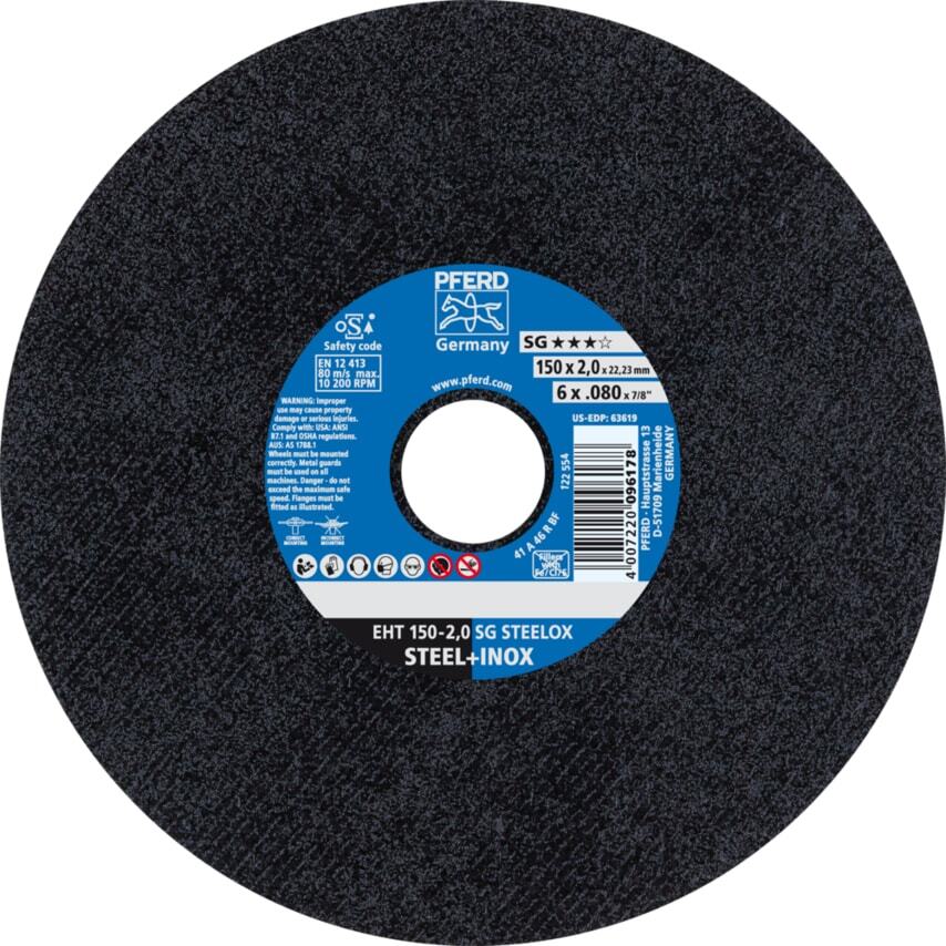 Pferd Cut-off Wheel EHT 150-2,0 SG Steelox- You Get 25