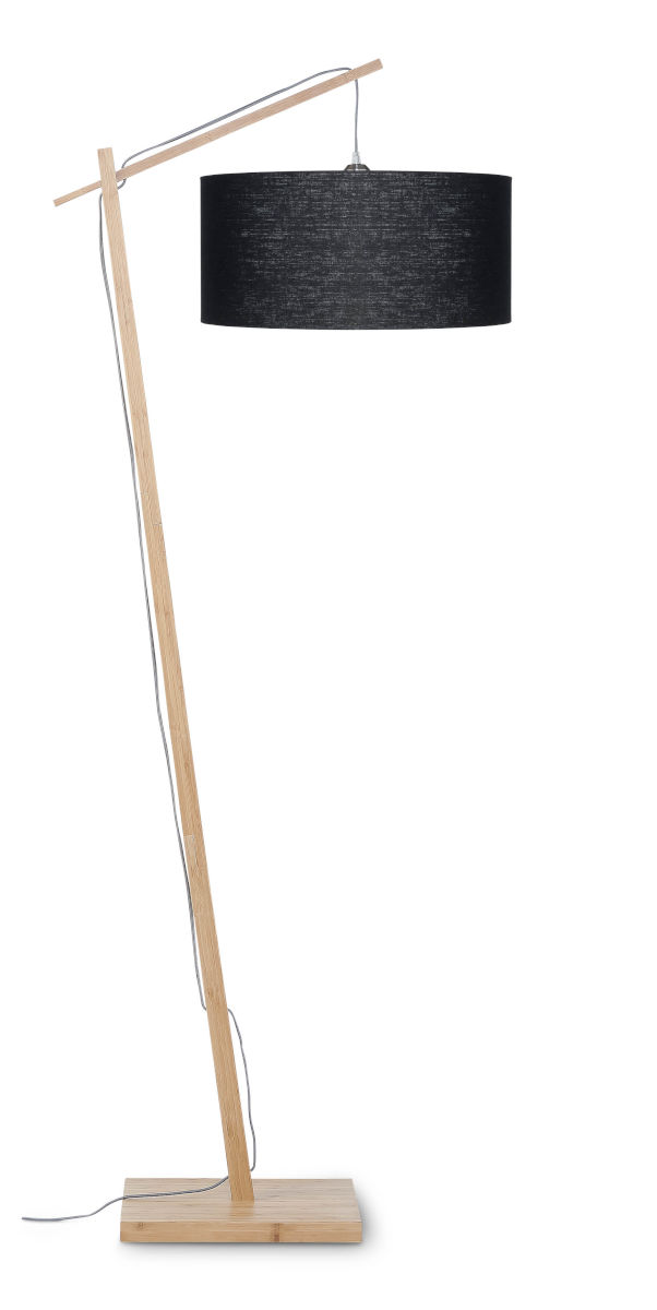 [G-M-ANDES/F/4723/B] Stehlampe Andes Bambus 176cm/Lampenschirm 47x23cm