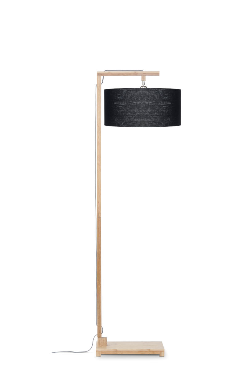 [G-M-HIMALAYA/F/4723/B] Stehlampe Himalaya Bambus 174cm/Lampenschirm 47x23cm