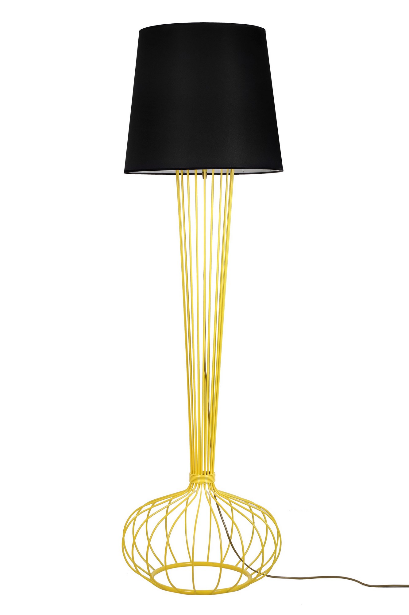 Stehlampe \'8306-1\' Schwarz/ Gelb 1xE27 Ohne Birne [OPV-534LUN2244]