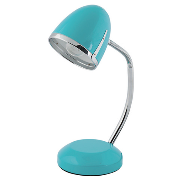 Tischlampe \'Pocatello\' Blau 1xE27 Ohne Birne [MIM-5797]