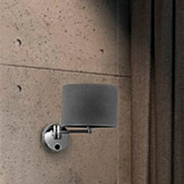 Wandleuchte \'Hotel\' Grau 1xE14 Ohne Birne [MIM-9303]