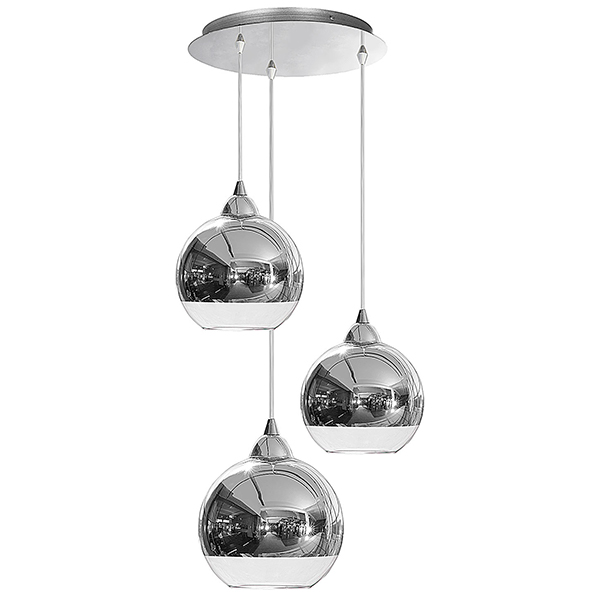 Hängelampe \'Globus\' 3xE27 Ohne Birne [MIM-9306]