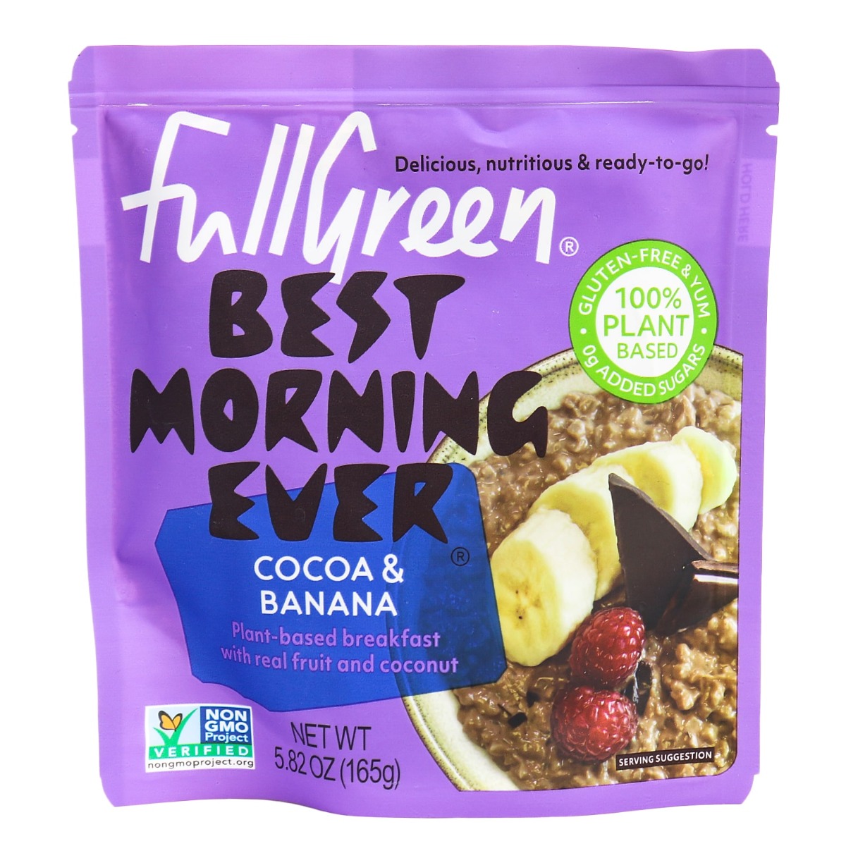 COCOA & BANANA PLANT-BASED BREAKFAST WITH REAL FRUIT AND COCONUT, COCOA & BANANA