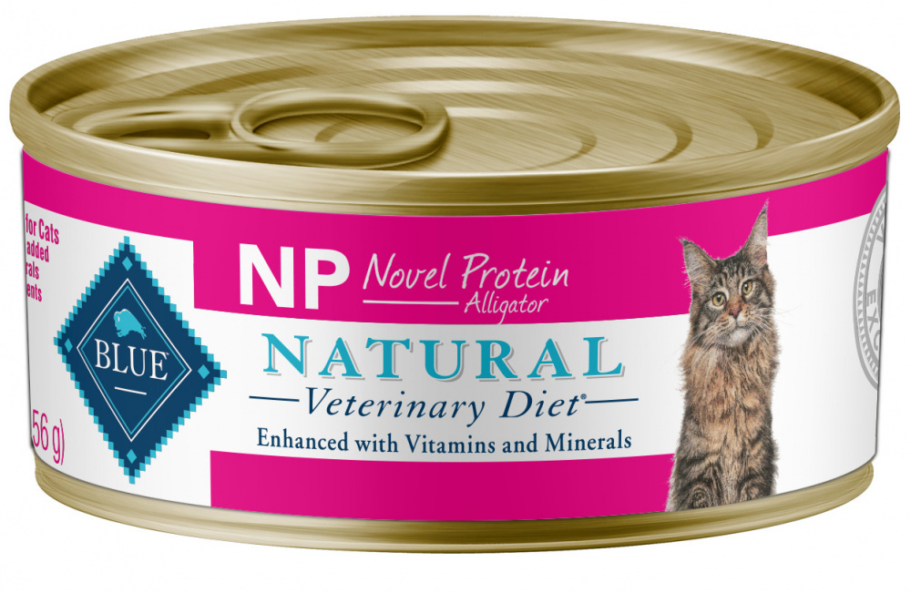Blue Buffalo Natural Veterinary Diet NP Novel Protein Alligator Canned Cat Food, 5.5-oz, Case of 24