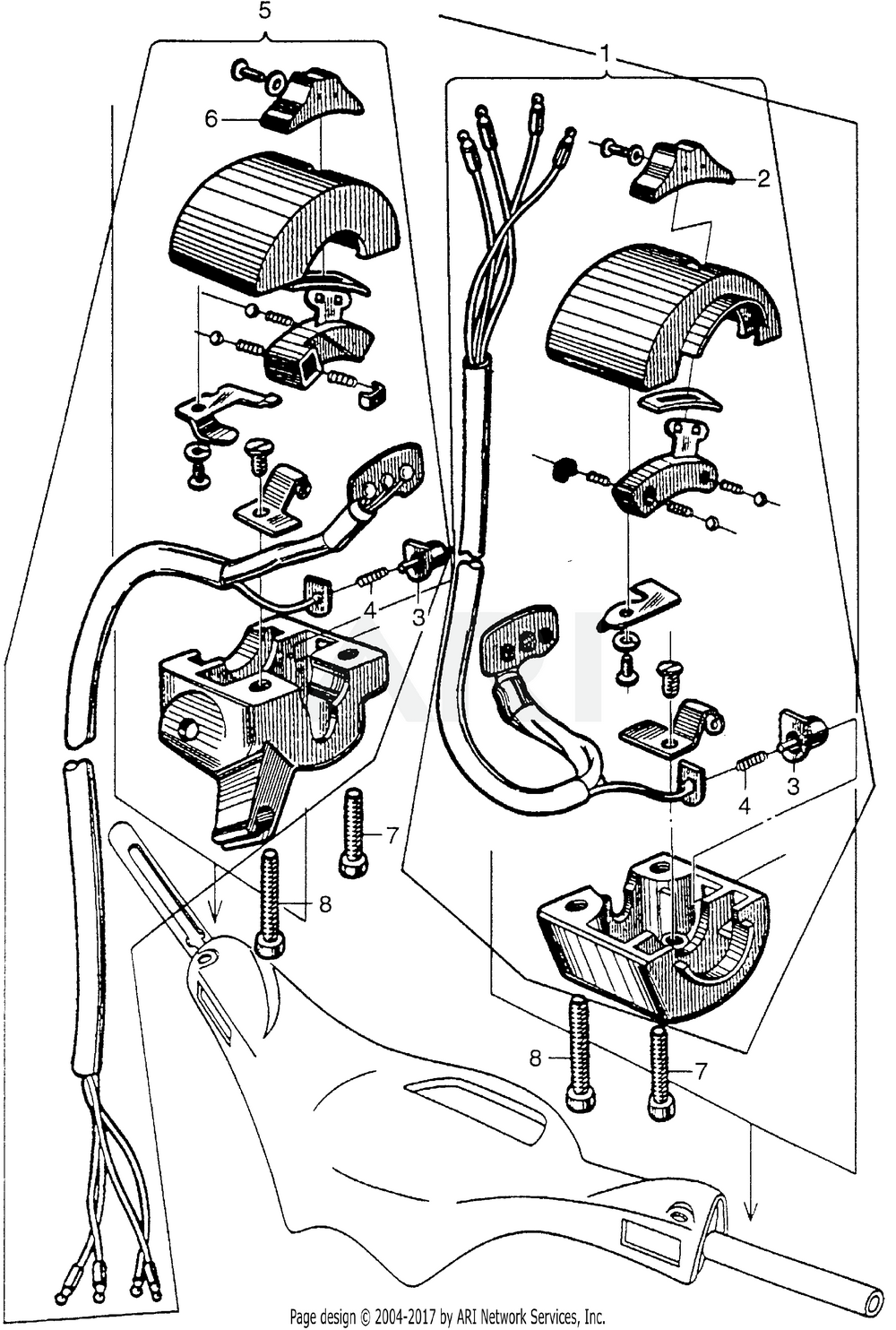 Honda OEM 35317-001-310 Button Horn Switch Push
