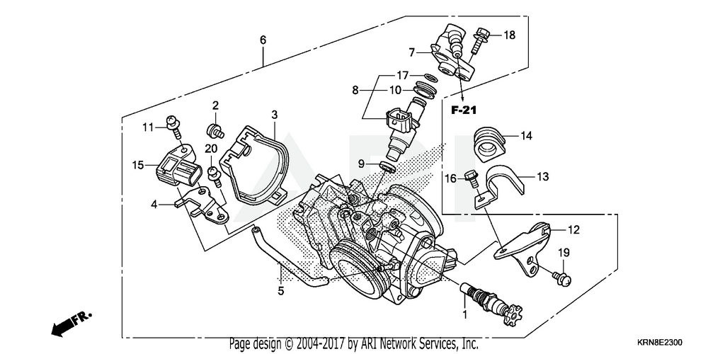 Honda OEM 17579-KRN-A90 Rubber Fuel Feed Hose
