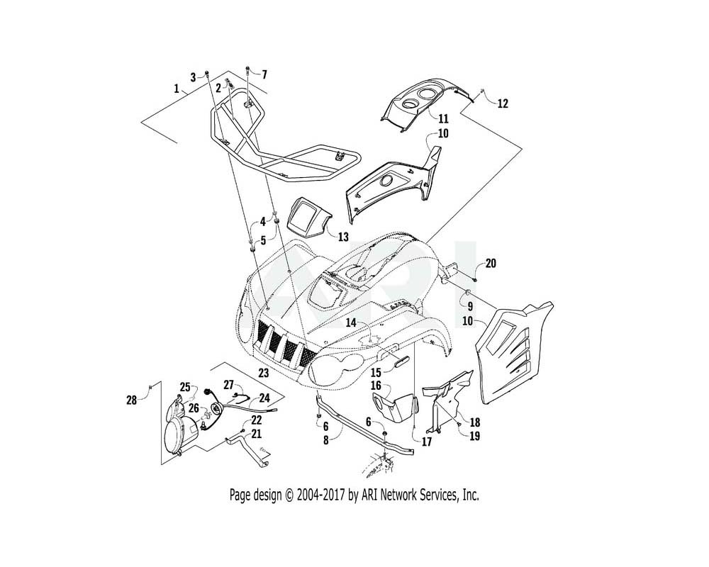 Arctic Cat OEM 3323-199 Screw Cap Hfh M8*1.25*50 Z&Y