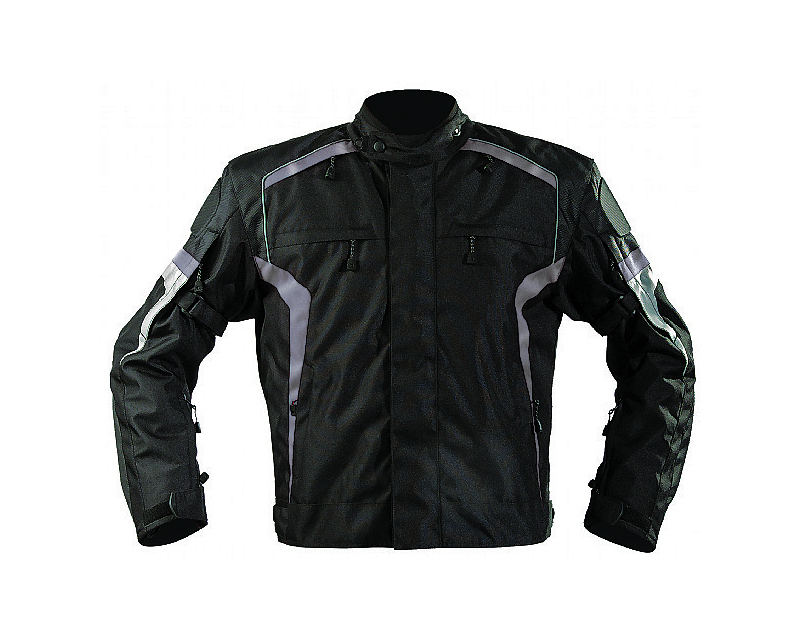 Motonation MNS-TBD-BKGM-6XL Apparel Bandido Sport Textile Jacket (Black/Gunmetal - XL)