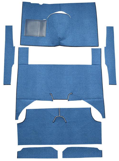 Auto Custom Carpets 1128-230-1235000000 Flooring/Complete/17 Bright Blue Ford Falcon 1960-1965