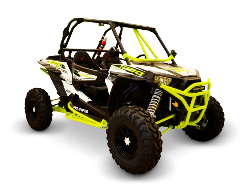 DragonFire 01-1128 RacePace Nerf Bars Lime Squeeze Polaris RZR 1000 S 2016-2017