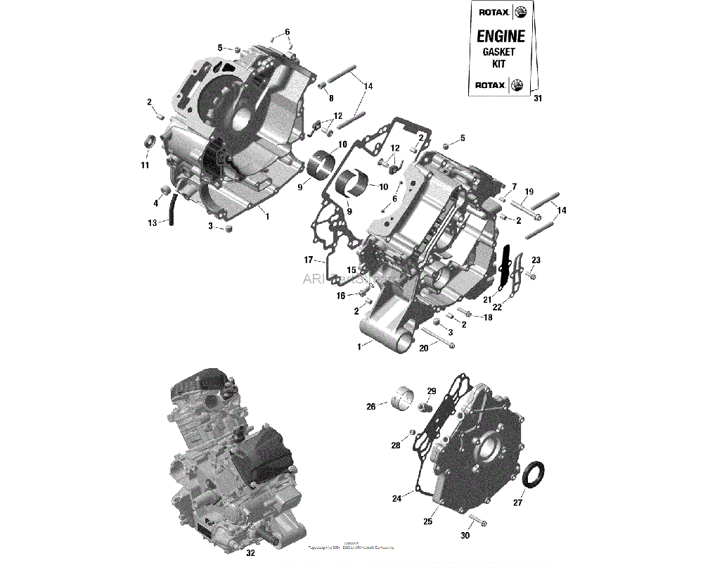 Can-AM OEM Long Block 1010R