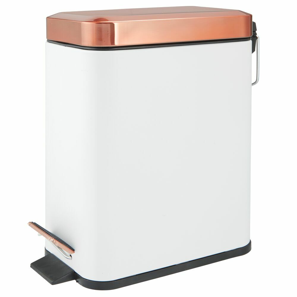 5-Liter Slim Rectangular Step Trash Can